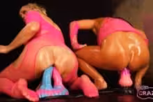 Daphne Klyde and Brittany Bardot in Beasty Cocks Triple Dildo, photo 4 of 4