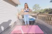 Angelica Amore in Blonde MILF Angelica Amore Enjoys Nude Yoga Outdoors, photo 1 of 4