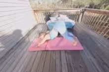 Angelica Amore in Blonde MILF Angelica Amore Enjoys Nude Yoga Outdoors, photo 2 of 4
