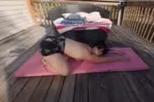Riley Reigns in Brunette Beauty Riley Reigns Nude Yoga And Masturbation, photo 2 of 4
