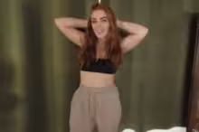 Kira Fox in Busty Redhead Kira Fox's Naked Yoga And Masturbation In VR, photo 1 of 4