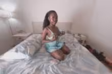 Amelia Star in Cam Caught Ebony Doll Exploring Herself All Over My Bedroom, photo 2 of 4