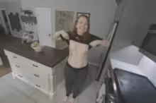 Jess Toyst in Coffee Time Kitchen Blowjob, photo 2 of 4