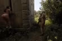 Abbie Storm and Cheri in Hiking Nude in Europe on Vacation with Abbie Storm, Cheri, and Sam - On a Small Uninhabited Island in Italy, photo 4 of 4