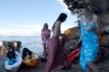 Rebeka Ruby and Emmux in Kayaking and Hiking Nude on an Abandoned Italian Island on Vacation, photo 1 of 4