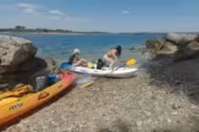 Josie Fresh and Matty Mila Perez in Matty and Josie Kayaking on Vacation - Hiking Nude on an Abandoned Island, photo 1 of 4