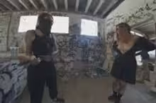 Miss Pussycat and Cheri in Risky Public Nudity - Hot Girls on Vacation Spray Painting Graffiti, Brille and Cherri, photo 1 of 4