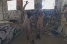 Miss Pussycat and Cheri in Risky Public Nudity - Hot Girls on Vacation Spray Painting Graffiti, Brille and Cherri, photo 3 of 4
