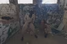 Miss Pussycat and Cheri in Risky Public Nudity - Hot Girls on Vacation Spray Painting Graffiti, Brille and Cherri, photo 4 of 4