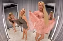 Trying on Dresses by Bridget Bella VR porn