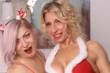 Nina Santi and Maya Rebel in Two Sexy Santas Maya Rebel And Nina Santi, photo 1 of 4