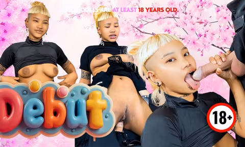 18 Teen Asian Chubby Squirts Like A Fountain On Her Debut VR Porn Video