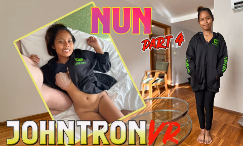 Cute Thai Delivery Girl Get A Deep Creampie with Nun Johntron Vr