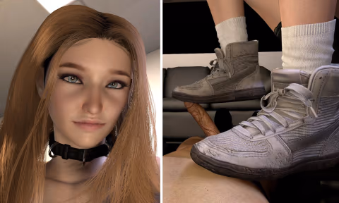 Foot Fetish Perv Got Caught Shoejob At The Office VR porn video