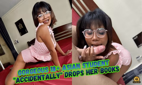 Gorgeous 18 Year Old Asian Student Accidentally Drops Her Books Then Funny Fuck  Massive Happy Ending Cumshot  You Wont Believe How It Ends VR porn video