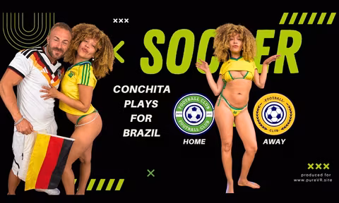 Hot Football Playoff Between Brazil And Germany