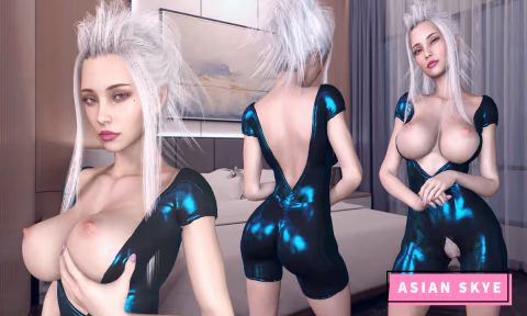 Icy Eurasian Latex Skye Lux Hotel with Skye Cgi
