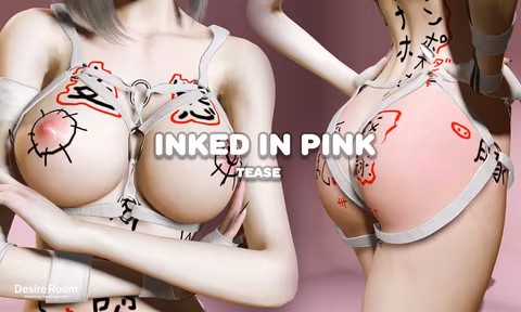 Inked in Pink Tease with Suki   Desire Room