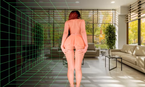 Lifting My Sweet Little Dress in Your Room Passthrough AR with Kay Yuma