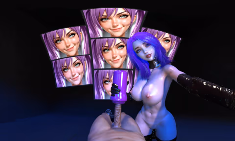 Overstimulated And Cock Milked  Anime Face Tits Ass Feet