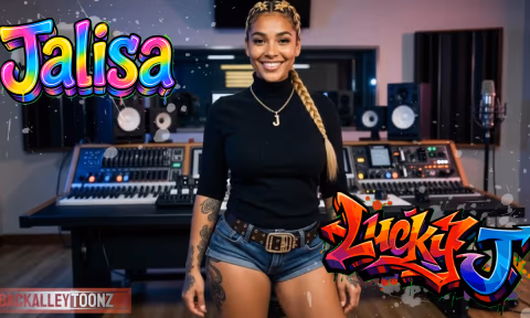 Petite Big Booty AI Rap Star Shows You Her Secret with Blackdisney