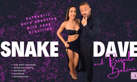 Snake Dave and Priscila Belini Porn Casting with Priscila Belini