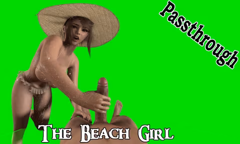 The Beach Girl Passthrough VR porn video