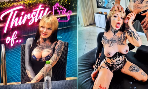 Thirsty Inked Street Girl Invited for a Hardcore VR Casting Couch Fuck  Tattooed White Girl Drained My Balls