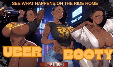 Uber Booty  An Ebonyfreak Off On The Ride Home
