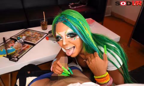 A RealGal Hooker with Dark Skin you Can Fuck at Karaoke VR Porn Video