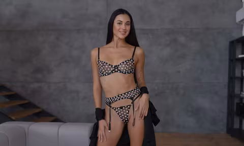 Slender Coquette Molly Flaunts Sexy Lingerie VR Porn Video