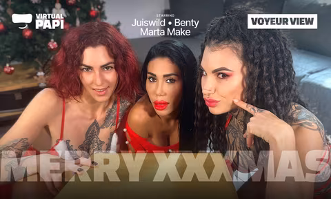 Merry XXXmas Voyeur View VR Porn Video