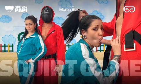 Squirt Game  Morea Black VR Porn Video