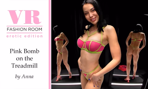 Pink Bomb On The Treadmill With Slowmo VR Porn Video